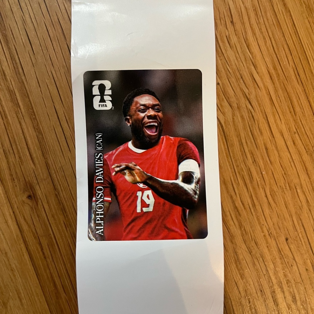 PANINI COCA COLA Alphonso Davies Canada Sticker